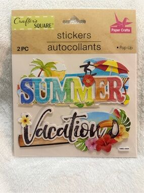 Crafter's Square SUMMER Vacation Sticker Set